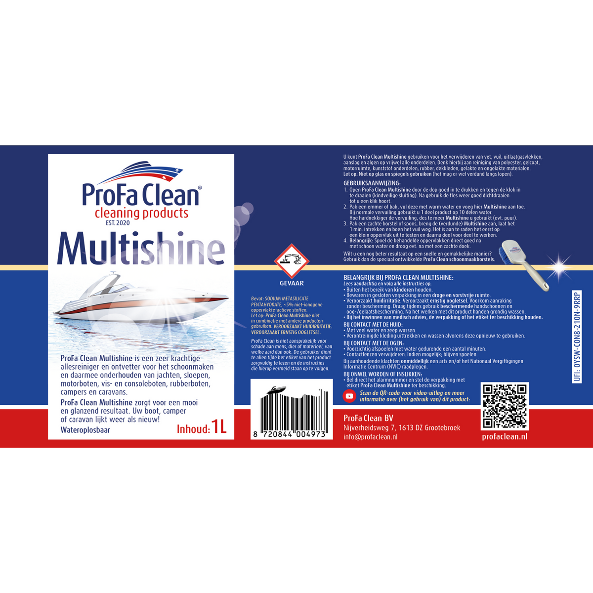 ProFa Clean Starterpaket Boot & Yacht mit Besenbürste – Lieferumfang 4