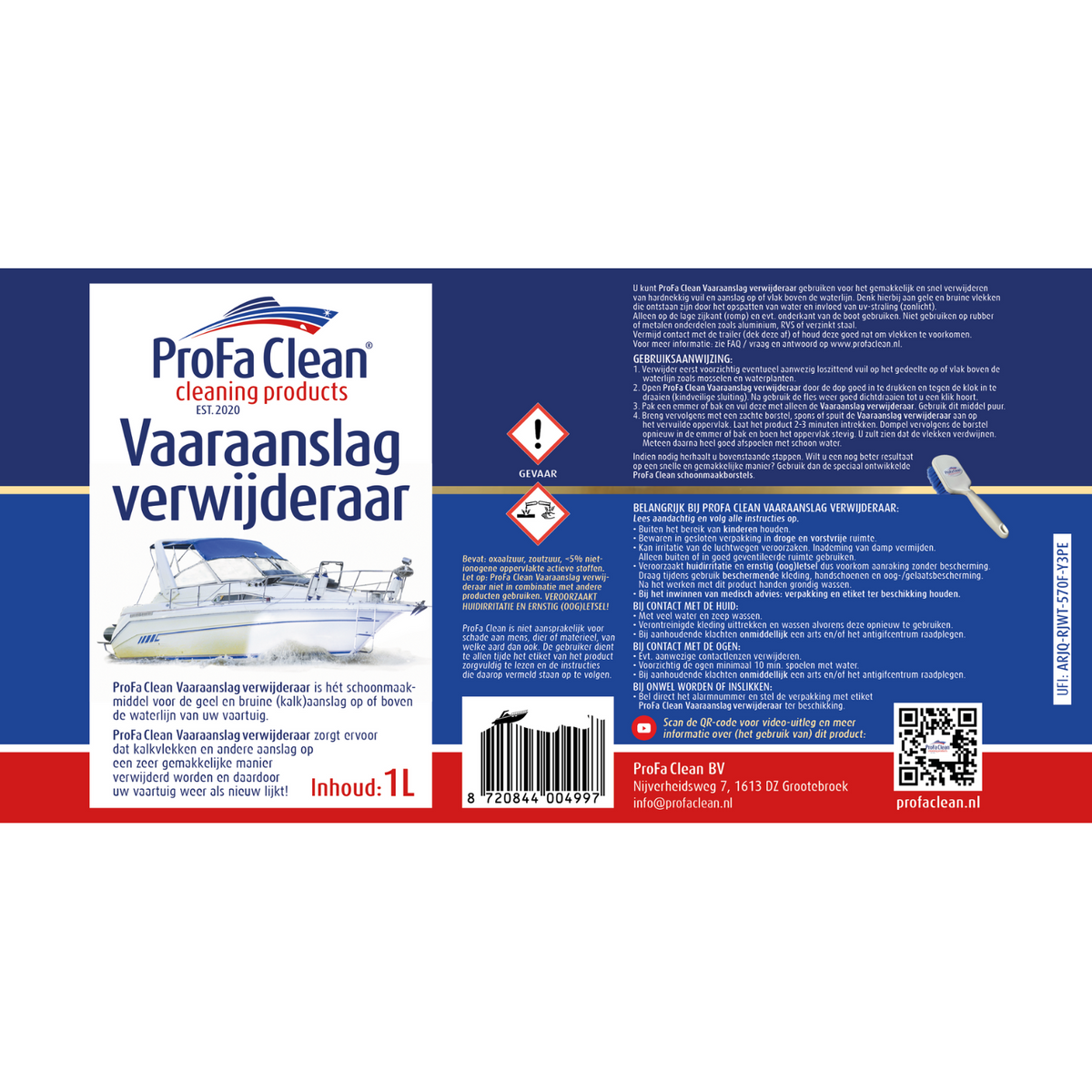 ProFa Clean Unterwasserschiff-Starterset mit Besenbürste – Verpackungsansicht 5