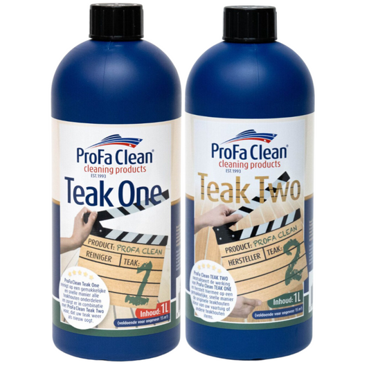 ProFa Clean Teak 1 & 2 Reiniger und Restaurator – 2 × 1 L – Produktansicht 1